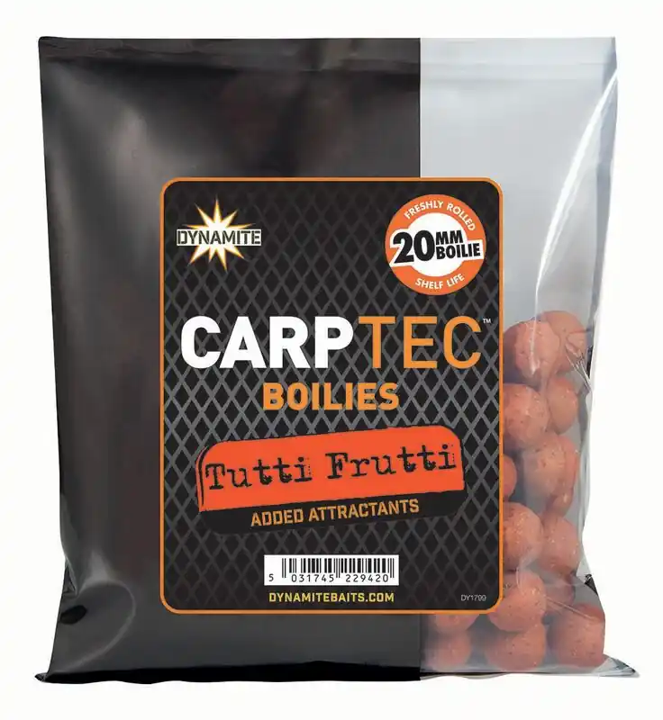 Snelle Levering Dynamite Baits Carptec Tutti Frutti Boilies 20mm 300g