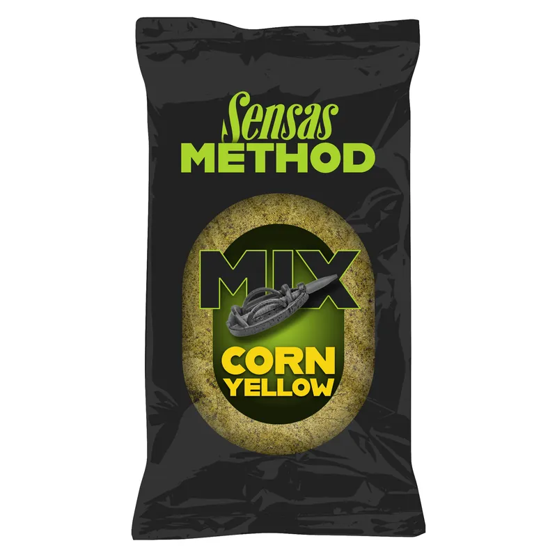 Sensas Method Mix Lokvoer (1kg) Yellow Corn Populair