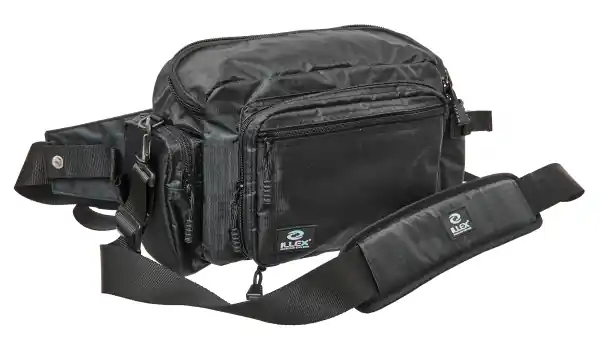 Veilige Betaling Illex Fat Hip Bag Black Heup En Schoudertas