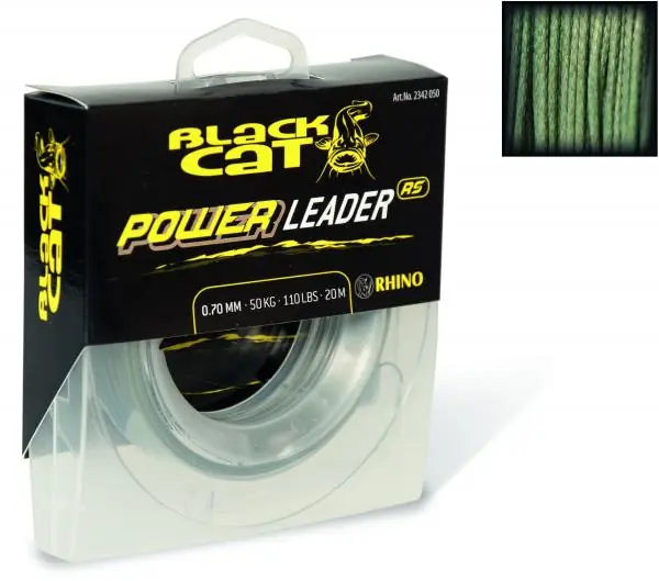 Korting Black Cat Power Meerval Leader 20m 1.2mm (100kg/200lb)