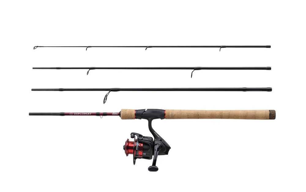 Fabrieksprijs Abu Garcia Diplomat V2 Reishengel Combo 4-delig 2.13m (5-21g)