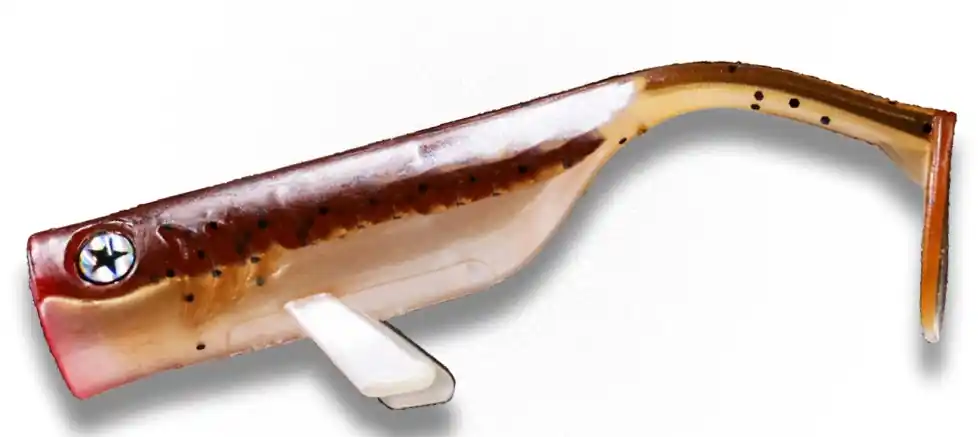 Gecertificeerd LMAB Drunk Bait Shad 12cm (4 Stuks) Chrome Pinktail