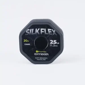 Ridgemonkey Connexion SilkFlex Camo Soft Braid 25lb (20m) Exclusieve Aanbieding