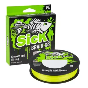 Berkley Sick Braid Flame Green 150m 0.12mm (11.2kg/24lb) Shop Nu