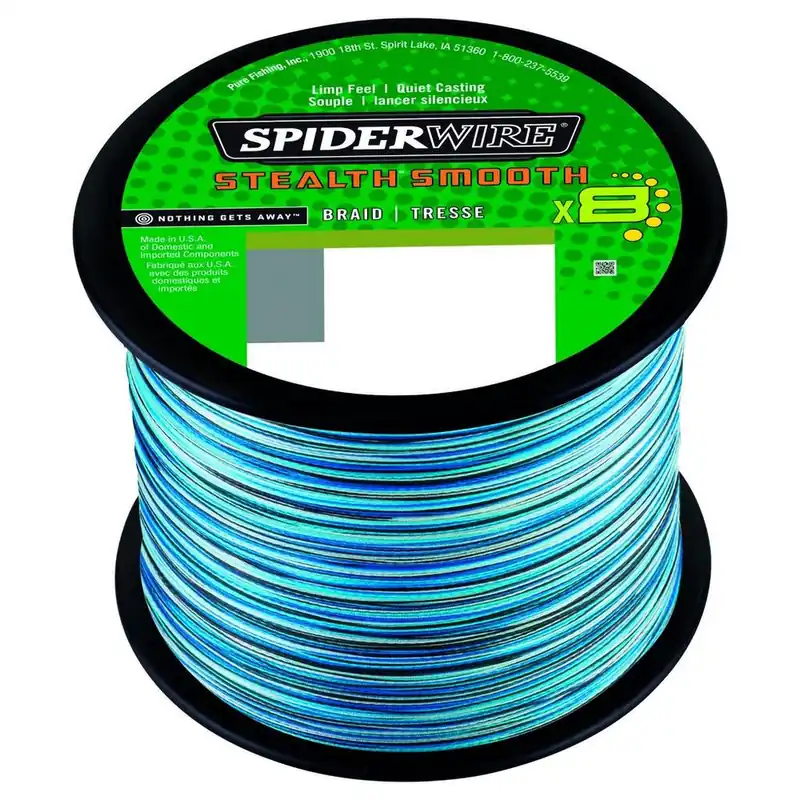 Spiderwire Stealth Smooth 8 Blue Camo Gevlochten Lijn (2000m) 0.07mm / 6kg Voordeelprijs