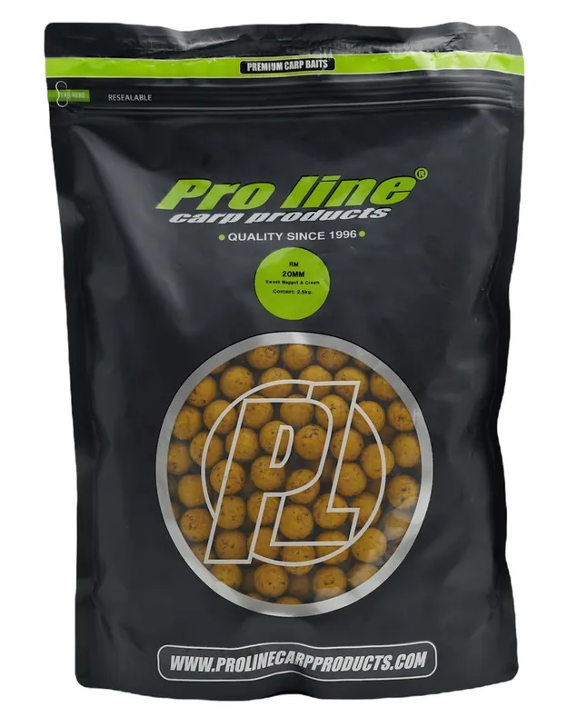 Weekendaanbieding Pro Line Sweet Maggot & Cream Boilies (5kg) 15mm