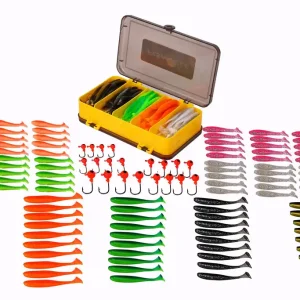 Gecertificeerd Fish4All Softbait Paddletail Box (131pcs)