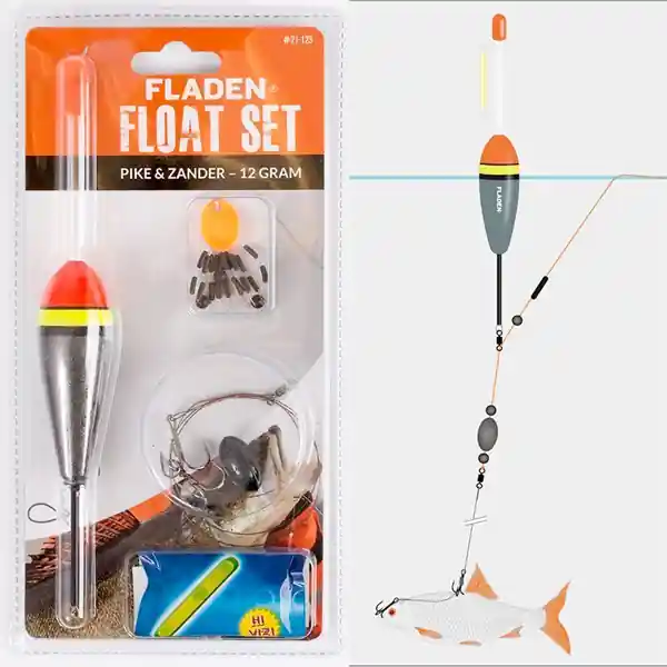 Fladen Doodaas Float-set Pike/Zander Zander 8gr Hoge Kwaliteit
