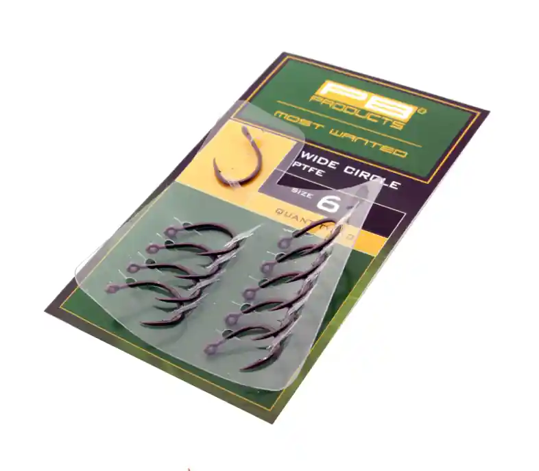 Veilige Betaling PB Products Wide Circle Hook PTFE Karper Haak (10 stuks) 2