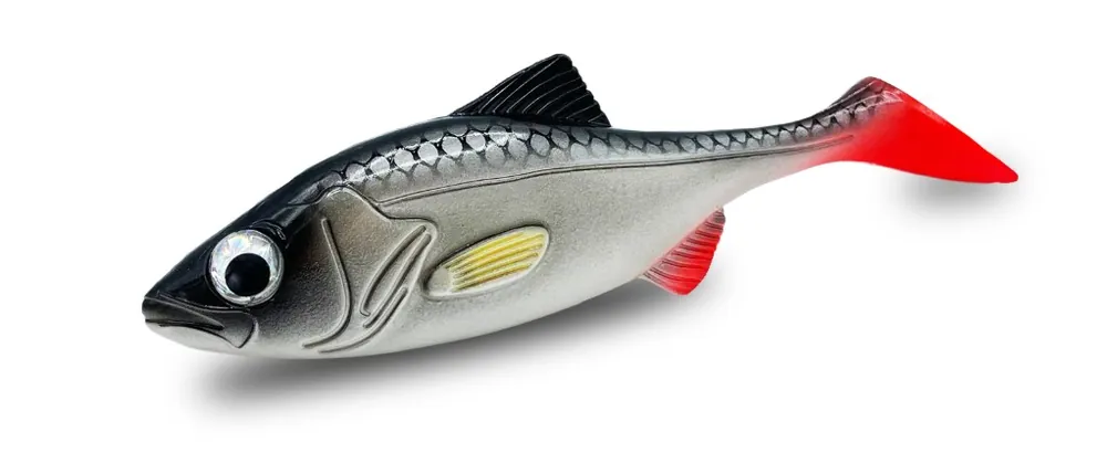 Actieprijs FishingGhost RoachyOne Shad 16cm (75g) (2 Stuks) Neon Perch