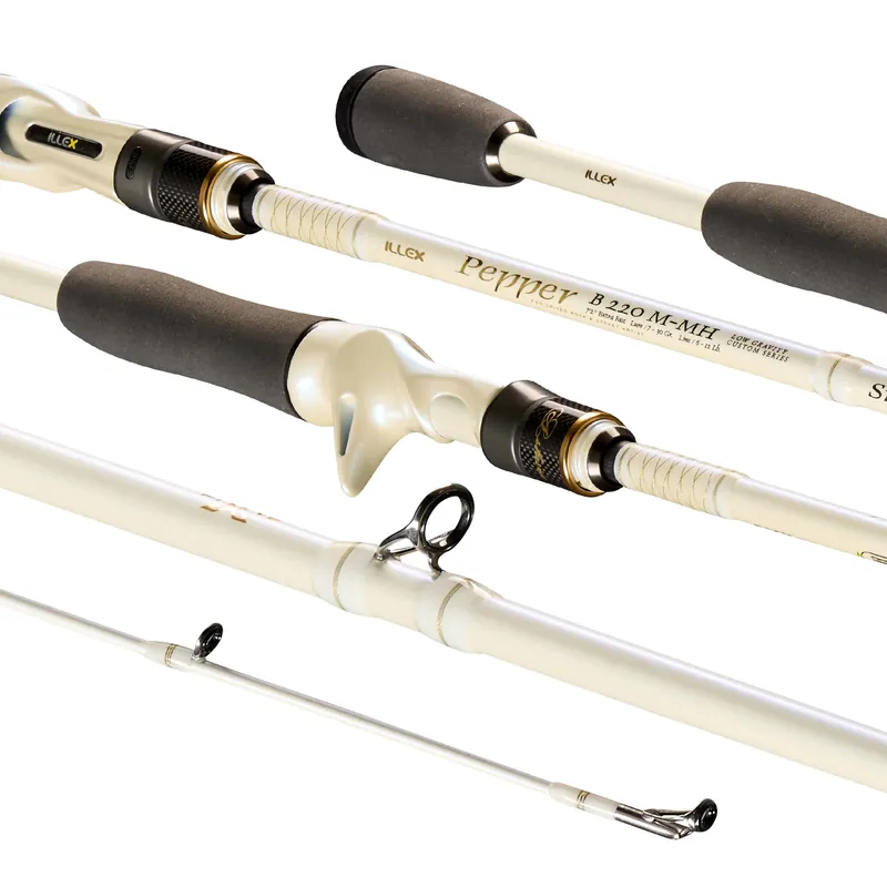 Illex Pepper X5 B 220 M-MH Silver Ops Baitcaster Hengel 2.20m (7-30g) Exclusieve Aanbieding