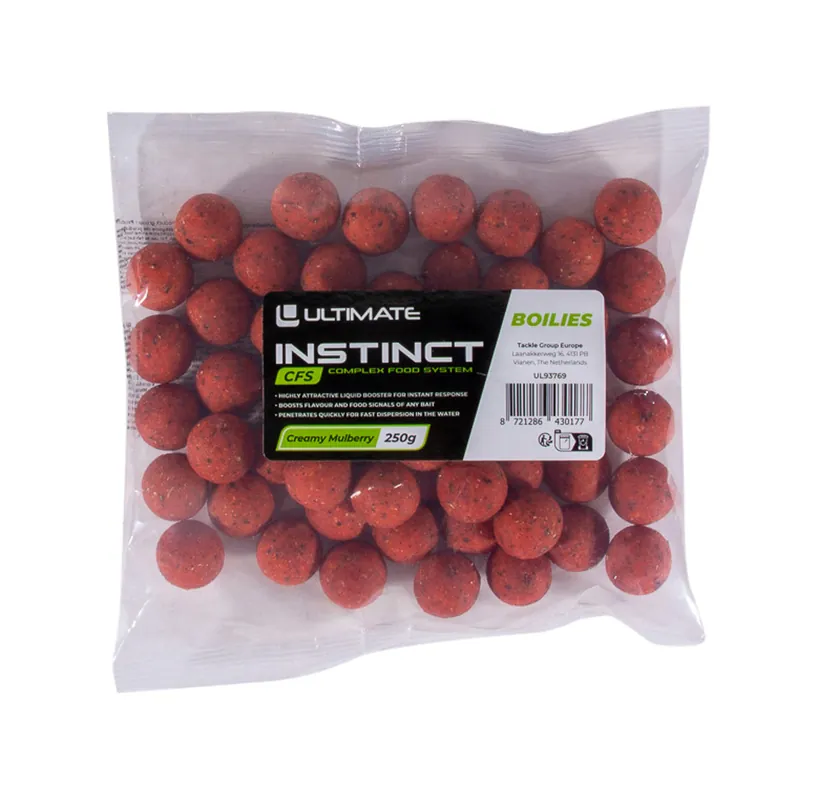 Ultimate Instinct CFS Boilies Creamy Mulberry 20mm (250g) Bestel Nu