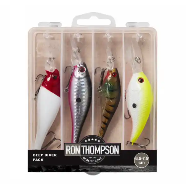Ron Thompson Deep Diver Pack Inc. Box 6.5-7.5cm (7.5-12.5g) Direct Beschikbaar
