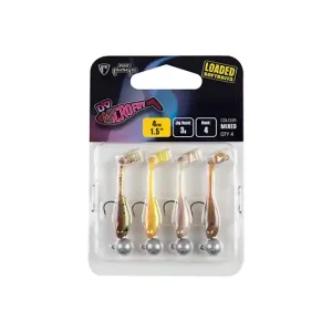 Beste Prijs Fox Rage Micro Fry Mixed UV Colour Pack Loaded Softbaits 4cm (3g) (4 stuks)