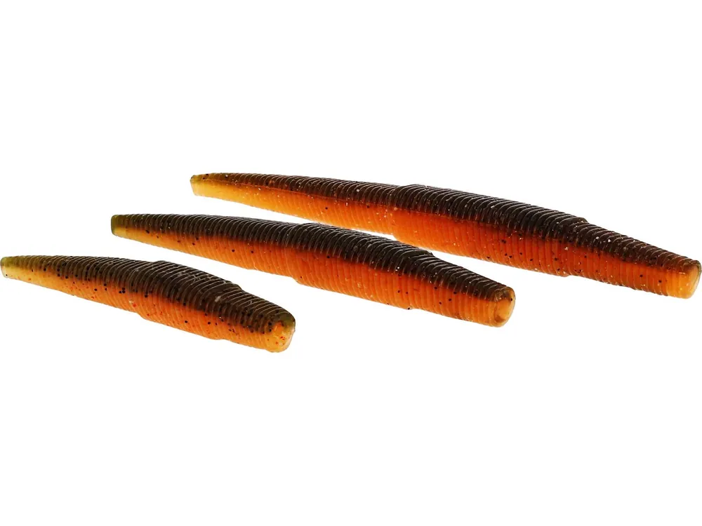 Rechtstreeks Van De Fabrikant Westin Ned Worm 9cm Black & Chartreuse