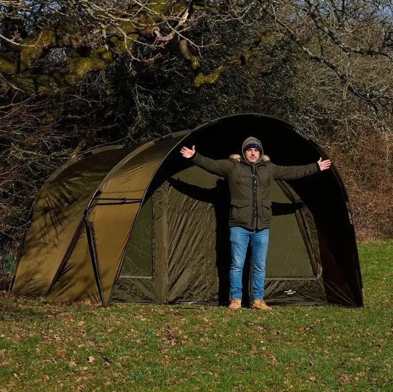 Speciale Aanbieding NGT XL Profiler Domed Super Sized 2 Man Bivvy With Hood
