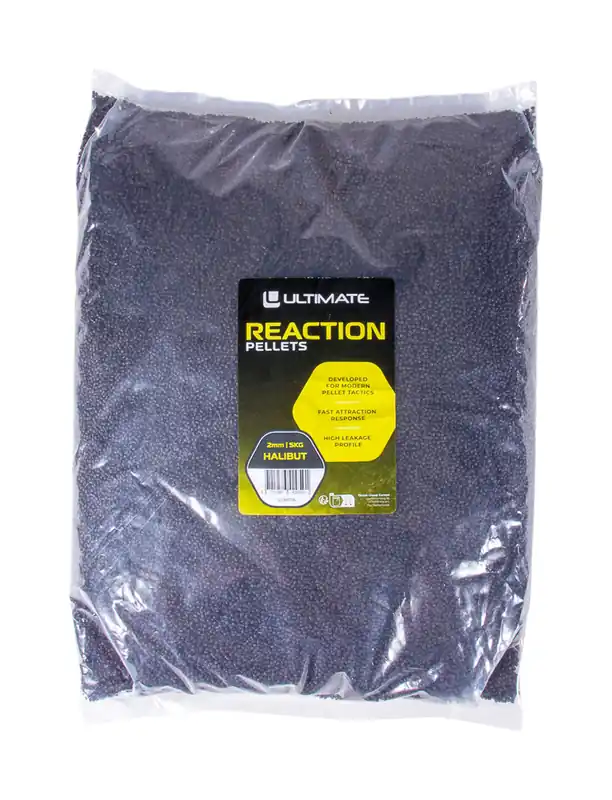 Ultimate Reaction Pellets Halibut (5kg) 2mm Meest Verkocht