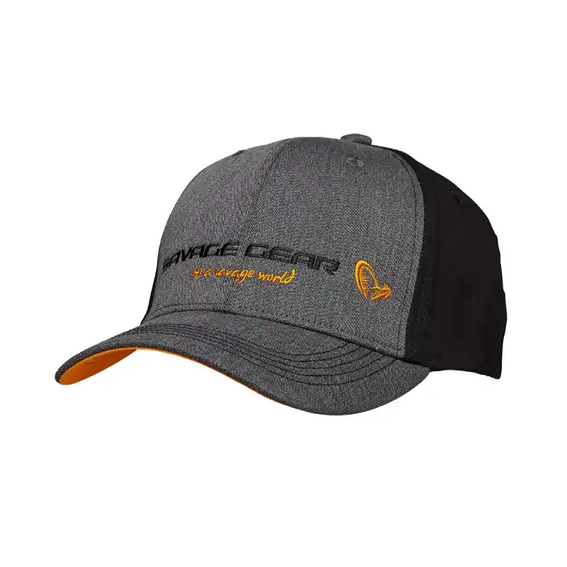 Savage Gear Strike Cap Grey Melange/Black Aanbieding