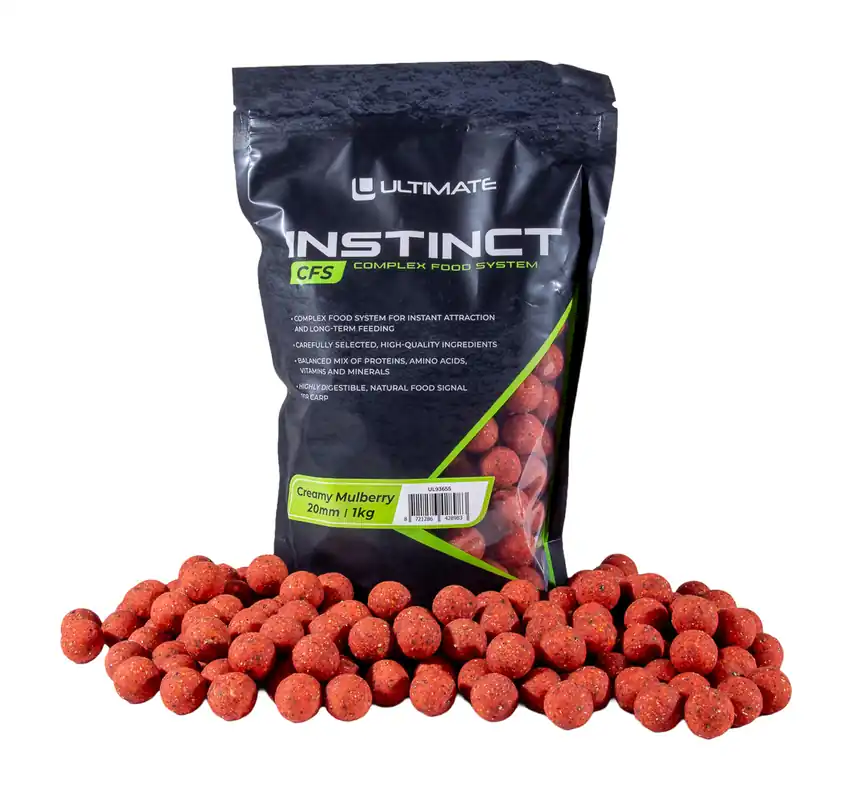 Beste Prijs Ultimate Instinct CFS Boilies Creamy Mulberry 1kg