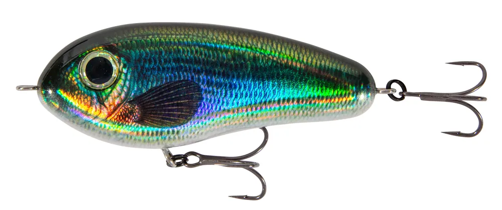 Speciale Aanbieding Ultimate Rascal Jerk 11.5cm (60g) Slow Sinking Jerkbait Holo Rainbow