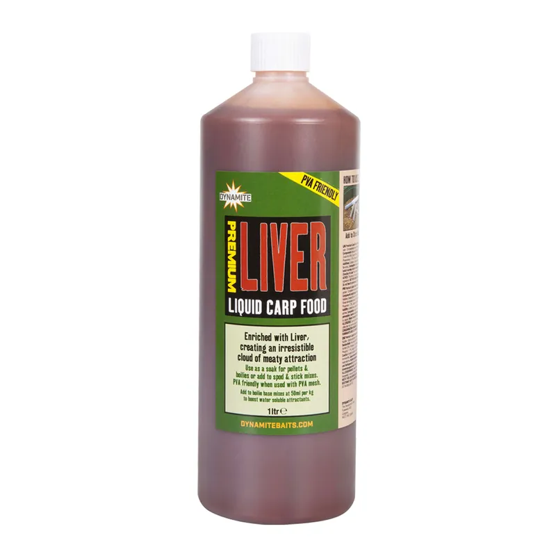 Dynamite Baits Premium Liquid Carp Food Liver 1L Rechtstreeks Van De Fabrikant