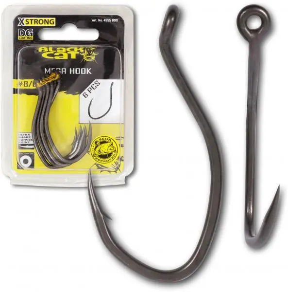 Black Cat Mega Hook DG (6 stuks) 6/0 Shop Nu