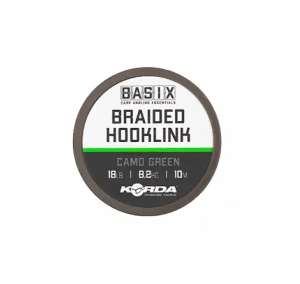 Korda Basix Braided Hooklink 18lb/8.2kg (10m) Gecertificeerd