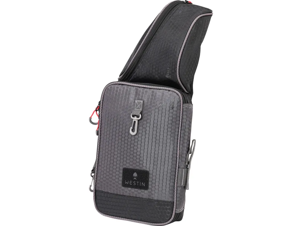 Premium Westin W4 Street Sling Medium Titanium Black Slingbag (Incl. 1 Tacklebox)