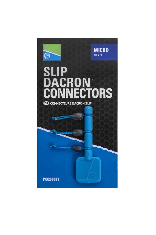 Betrouwbaar Preston Slip Dacron Elastiek Connector (3 pcs) Micro Blue