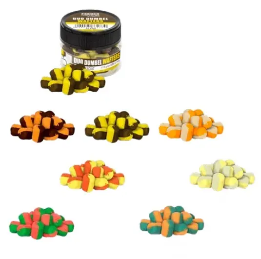 Carp Zoom FC Duo Dumbel Wafters 10x14mm (15g) Chocolate-orange Favoriet