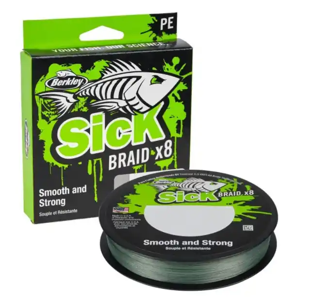 Actieprijs Berkley Sick Braid Gevlochten Lijn (270m) Hi-Vis Yellow