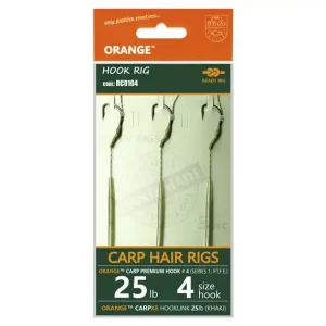 Betaalbaar Life Orange Carp Hair Rigs, 3pcs 4 (25lb)