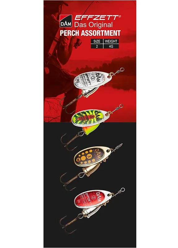 Effzett Spinner Assortiment Perch 4g 2 (4 pcs) Hete Deal