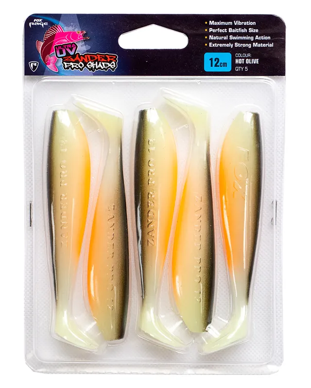 Superprijs Fox Rage Zander Pro Ultra UV Hot Olive (5pcs) 7.5cm