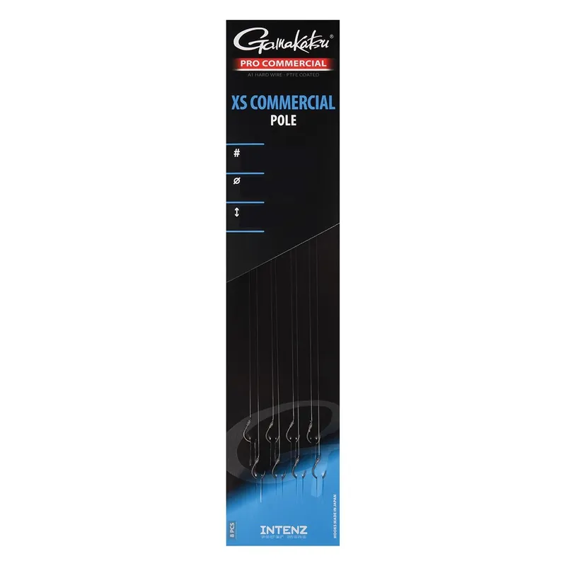 Gamakatsu Coarse XS Commercial Pole Onderlijn 20cm (8 Stuks) 10 Seizoensaanbieding