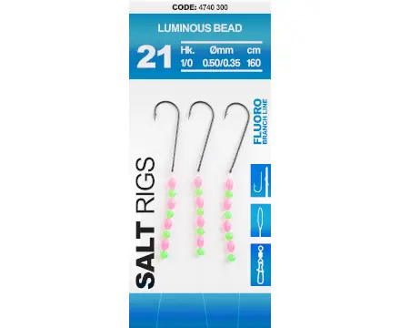 Voordeelprijs Spro Salt Rig 21 Luminous Beads 1