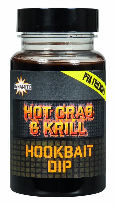 Actieprijs Dynamite Baits Hot Crab & Krill Dip Liquid (100ml)