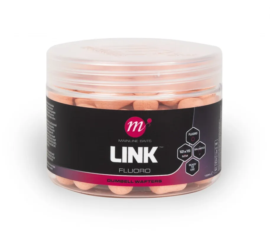 Mainline Link Fluoro Dumbell Wafters (12x15mm) Pink Lage Kosten