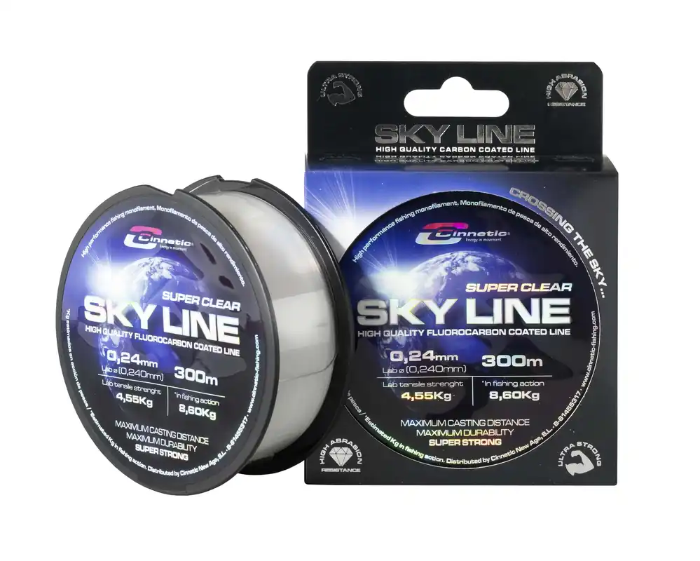 Cinnetic Skyline Clear Fluorocarbon (300m) 0.37mm / 17.5kg Koopje