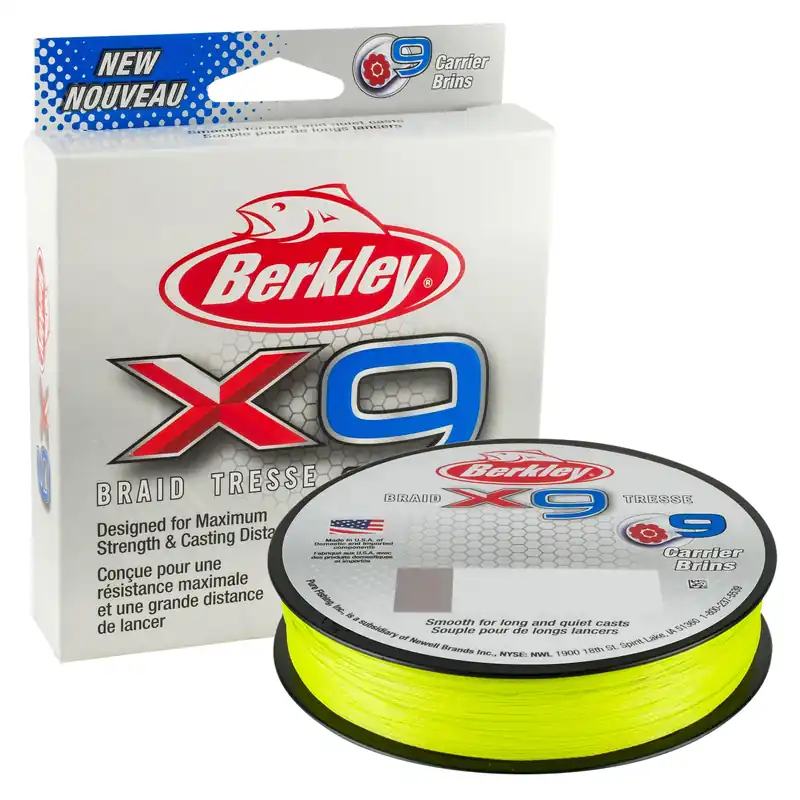 Flitsaanbieding Berkley x9 Gevlochten Lijn Flame Green 2000m 0.06mm (6.4kg)