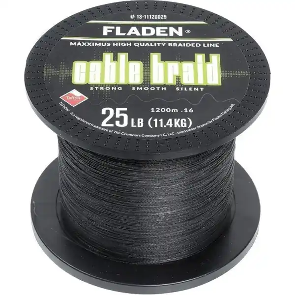 Fladen Maxximus Cable Braid Black (1200m) 0.10mm / 5.4kg Alleen Vandaag