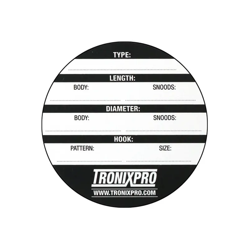 Tronixpro Rig Winder Labels 6.5cm (50 Stuks) Gecertificeerd