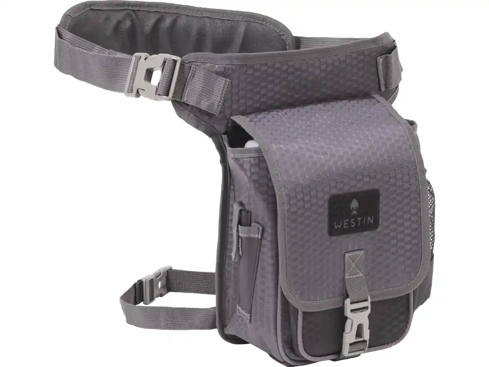 Beperkt Aanbod Westin W4 P&T Stalker Bag Medium Titanium Black Heuptas (Incl. 2 Tackleboxen)