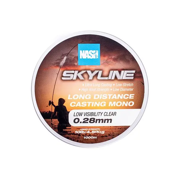 Nash TT Highline Mono Clear Nylon Lijn (1000m) 8lb/0.26mm Must-Have