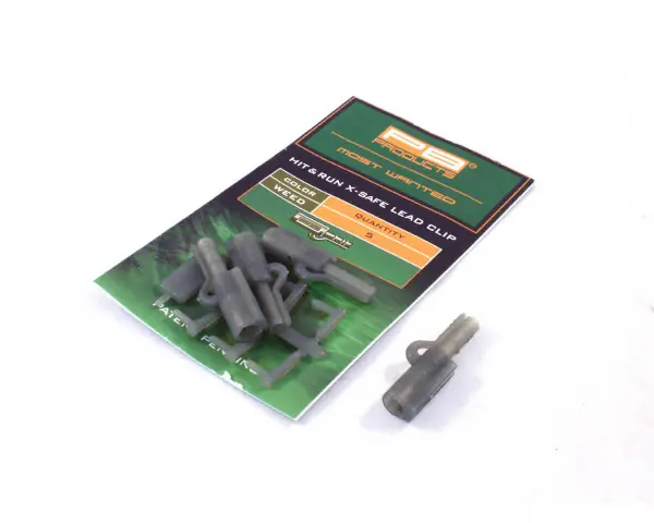 PB Products Hit & Run X-Safe Leadclip (5 stuks) Gravel Favoriet