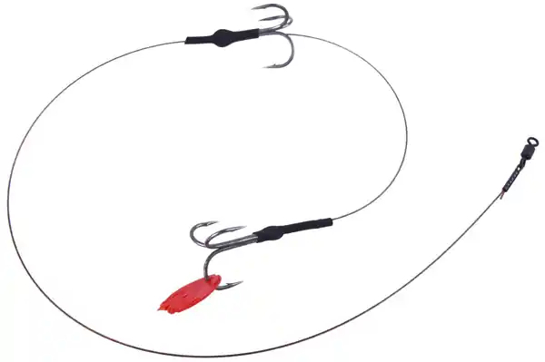 Koopje Ultimate 7x7 Steelwire Deadbait Leader 40cm Hook size 4