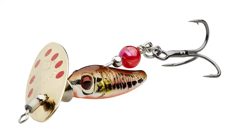 Dagaanbieding Savage Gear Sticklebait Spinner #1 (4.5g) Minnow Gold Red