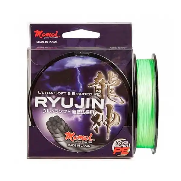 Direct Beschikbaar Momoi PE RYUJIN Lime Green Gevlochten Lijn 130m 0.06mm