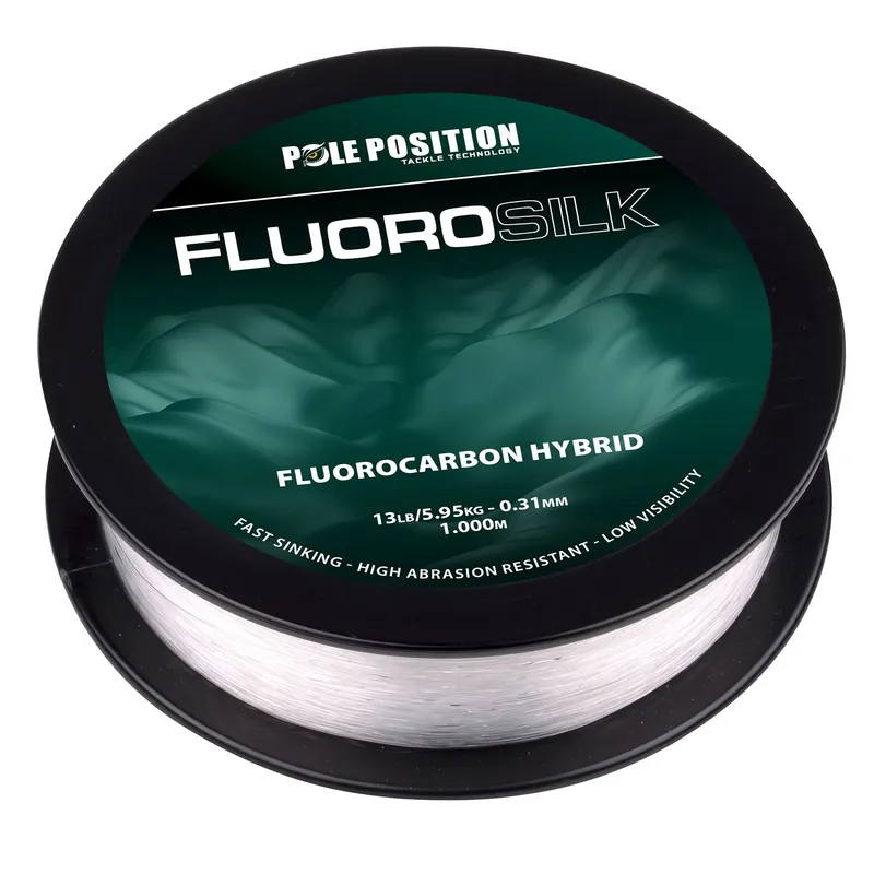 Pole Position Fluorosilk Hybrid Fluorocarbon Lijn 1000m 0.33mm/6.88kg Rechtstreeks Van De Fabrikant