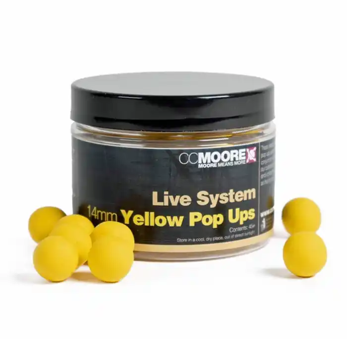 Superprijs CC Moore Live System Yellow Pop Ups 14mm (45pcs)